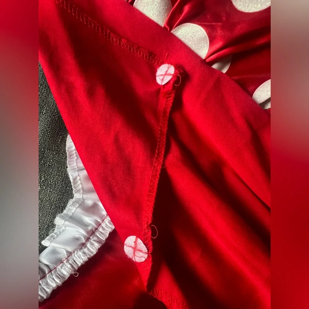 Disney Minnie Mouse red and white polka dots dress costume
